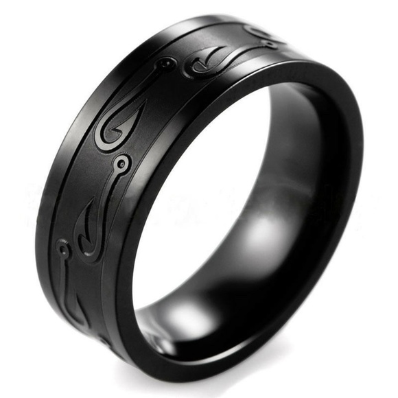 Jewelry - 8mm Stainless Steel Ring Man Women Band